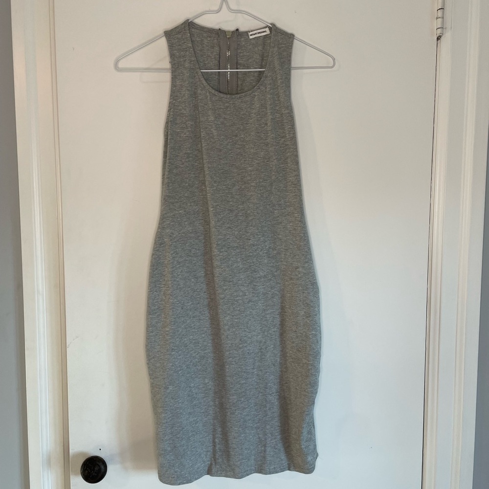 Vintage Dressing Fitted Grey Dress